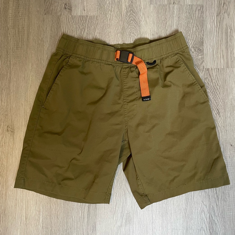Men’s RVCA Civic Hybrid Boardshorts Size Small in Green